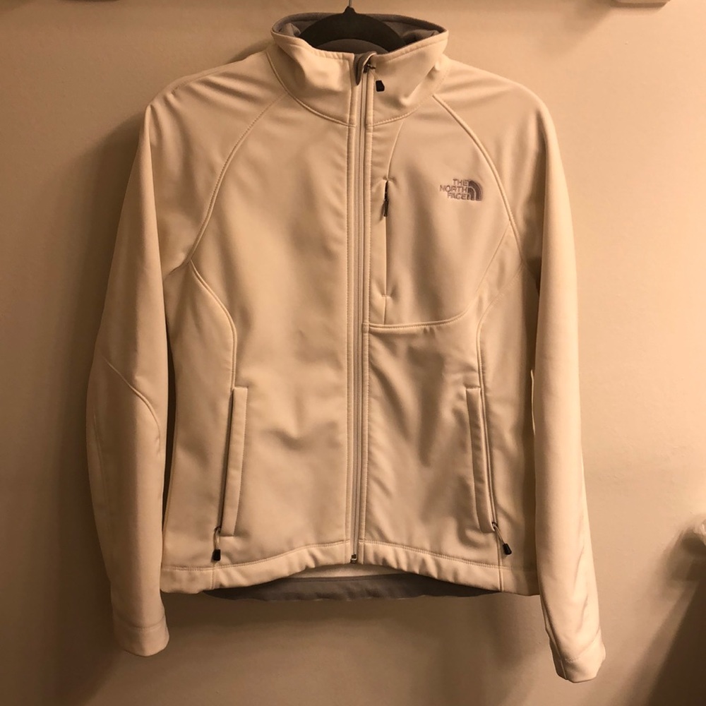 White Hard Shell North Face